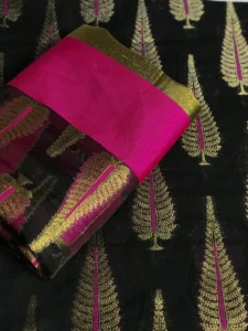 Black khaadi 3 Pc (Unstitched) - Image 3