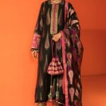 Black khaadi 3 Pc (Unstitched)